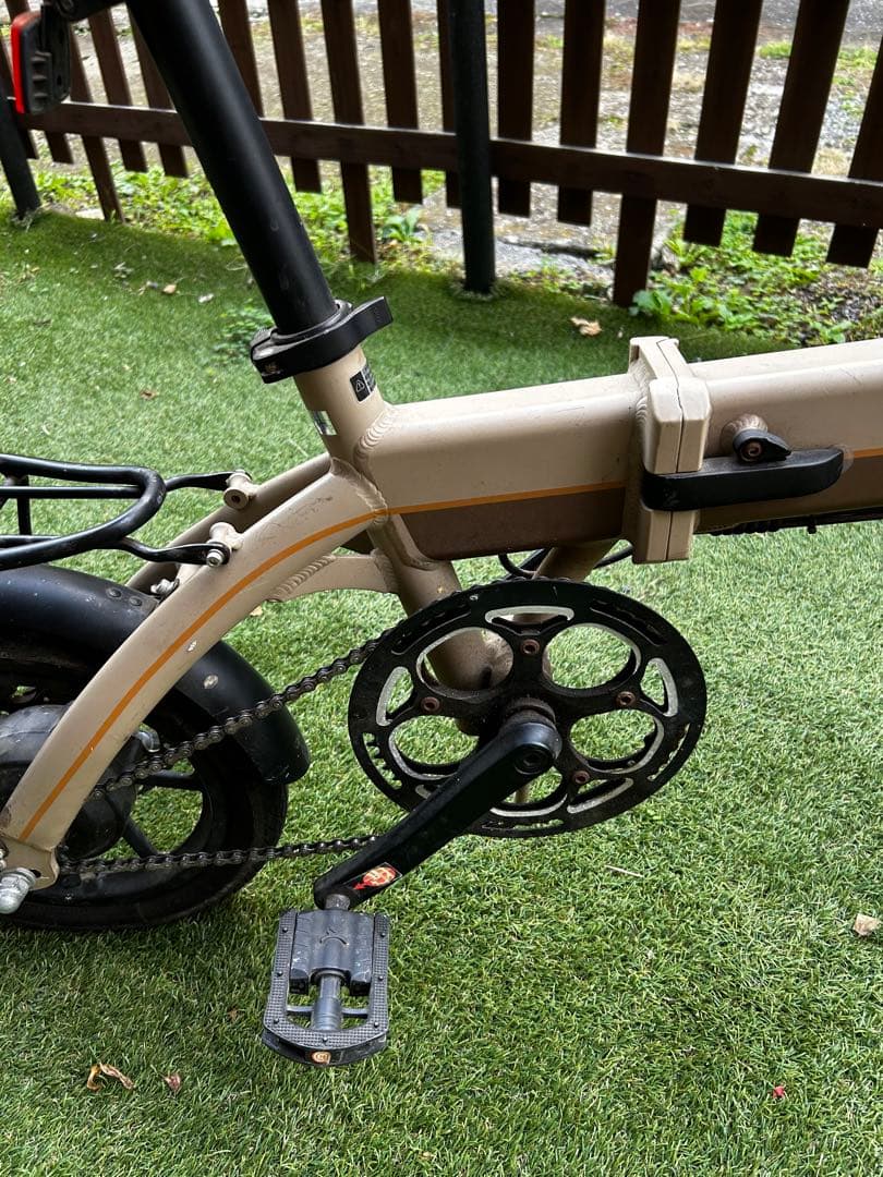 AiDDE 電動アシスト 折りたたみ アシスト5段階 1回充電走行距離80km