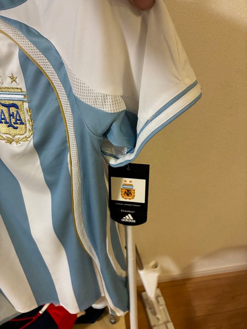 アルゼンチン代表 サッカーシャツ 19番 adidas タグ付き　未使用