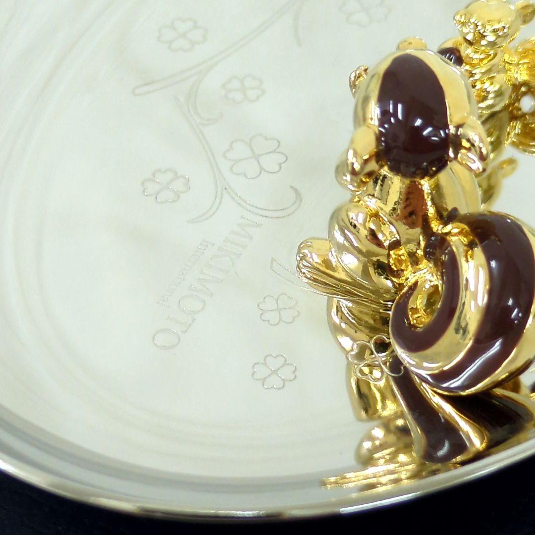 ミキモト パール アクセサリートレイ リス シルバー ゴールドカラー【美品】