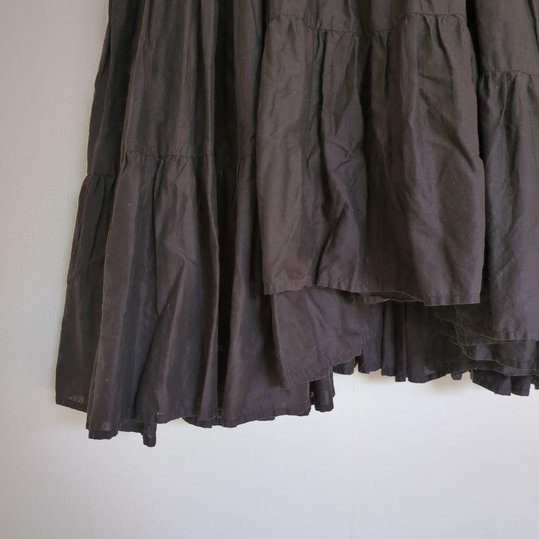 MARIHA 天使のドレス　ロングワンピース　ブラック　綿100% 着心地良好