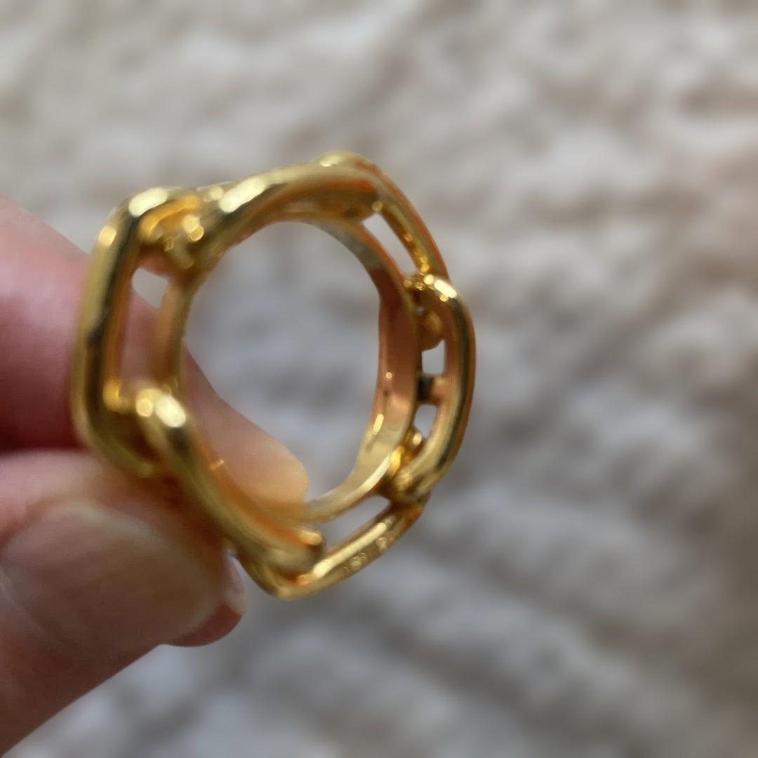 エルメス　スカーフリング　シェーヌダンクル　内径2センチ、外径3センチ