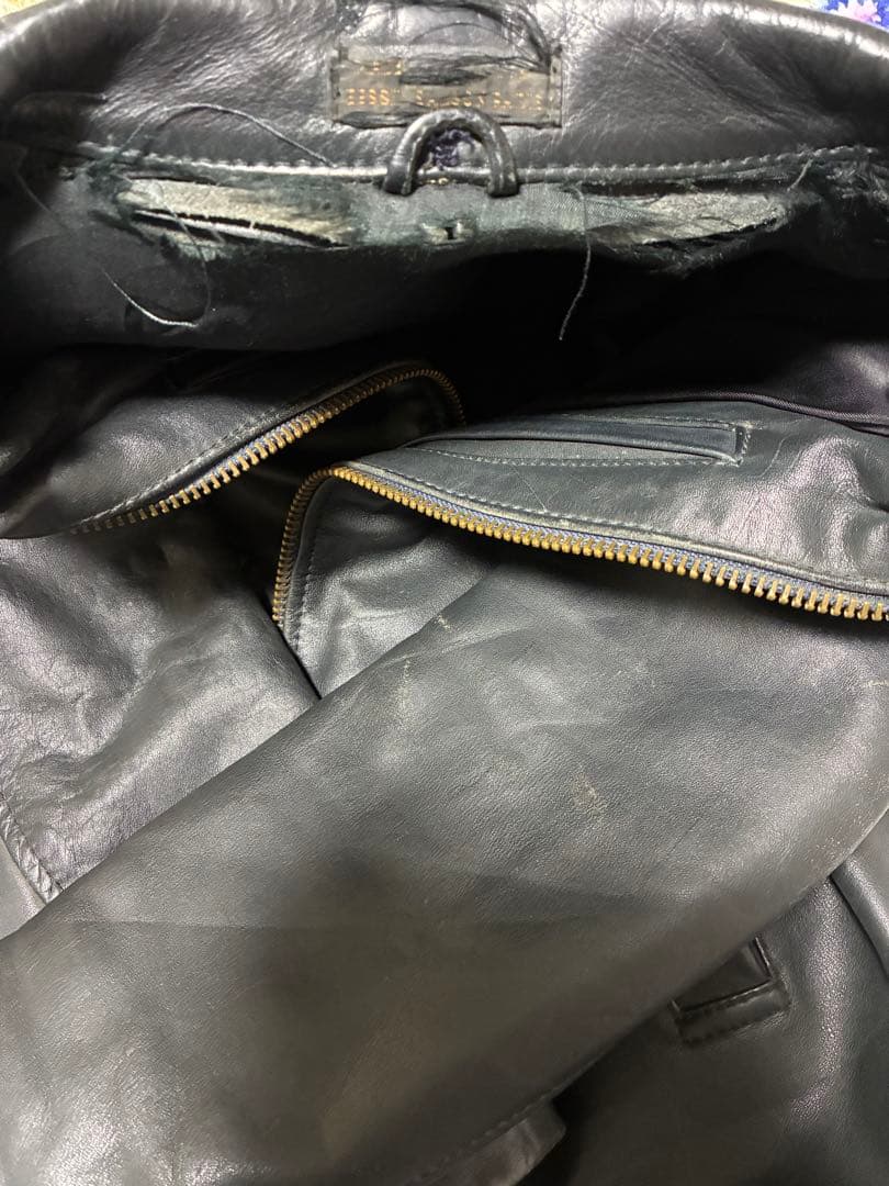 a*4様 ユーロビンテージ　フランス軍　レザー　パイロットジャケット ビッグシル