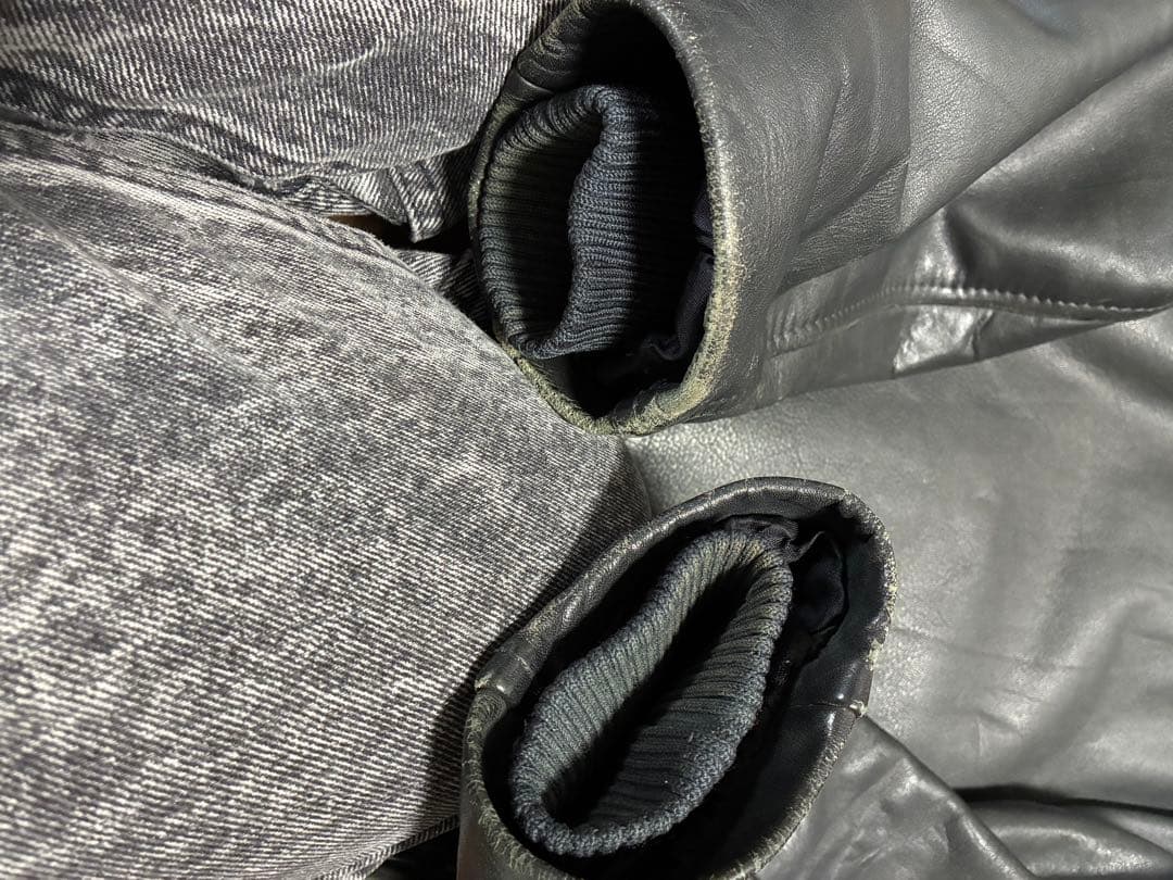 a*4様 ユーロビンテージ　フランス軍　レザー　パイロットジャケット ビッグシル