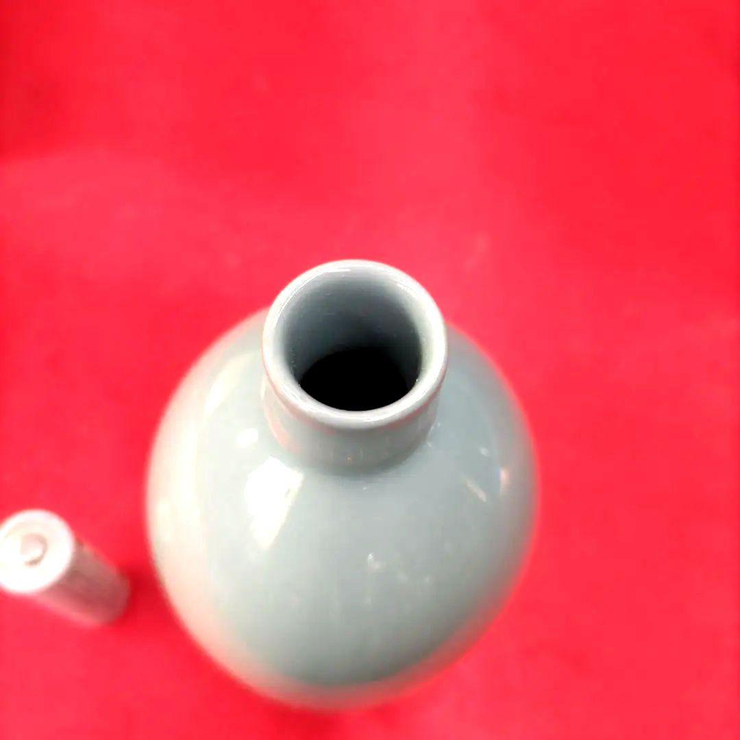 【未使用】京焼　蘇山　3代諏訪蘇山　青磁　徳利1客盃2客　酒器セット　共箱陶歴付