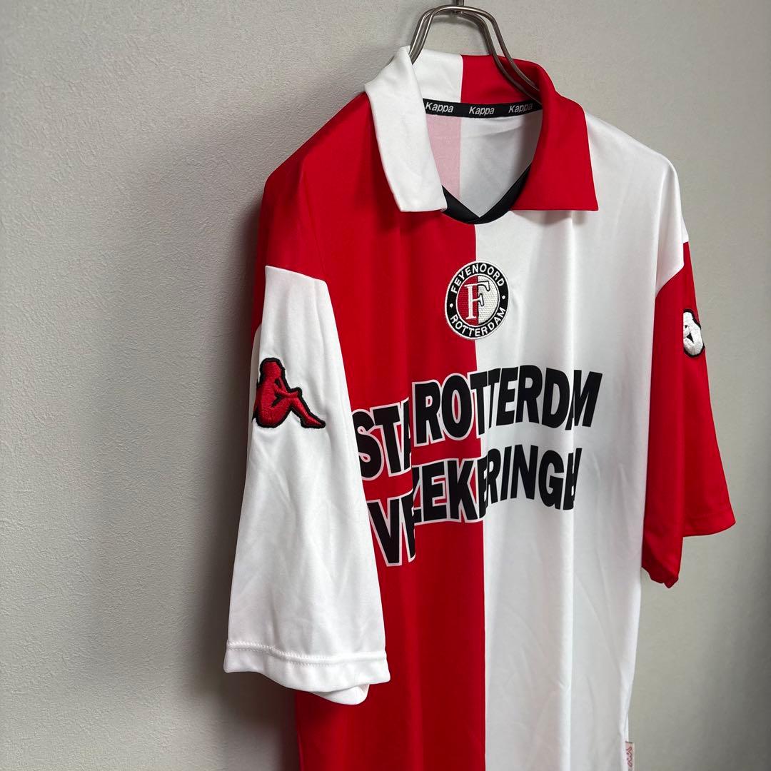 新品 KAPPA カッパ フェイエノールト ロッテルダム ユニフォーム 赤白XL