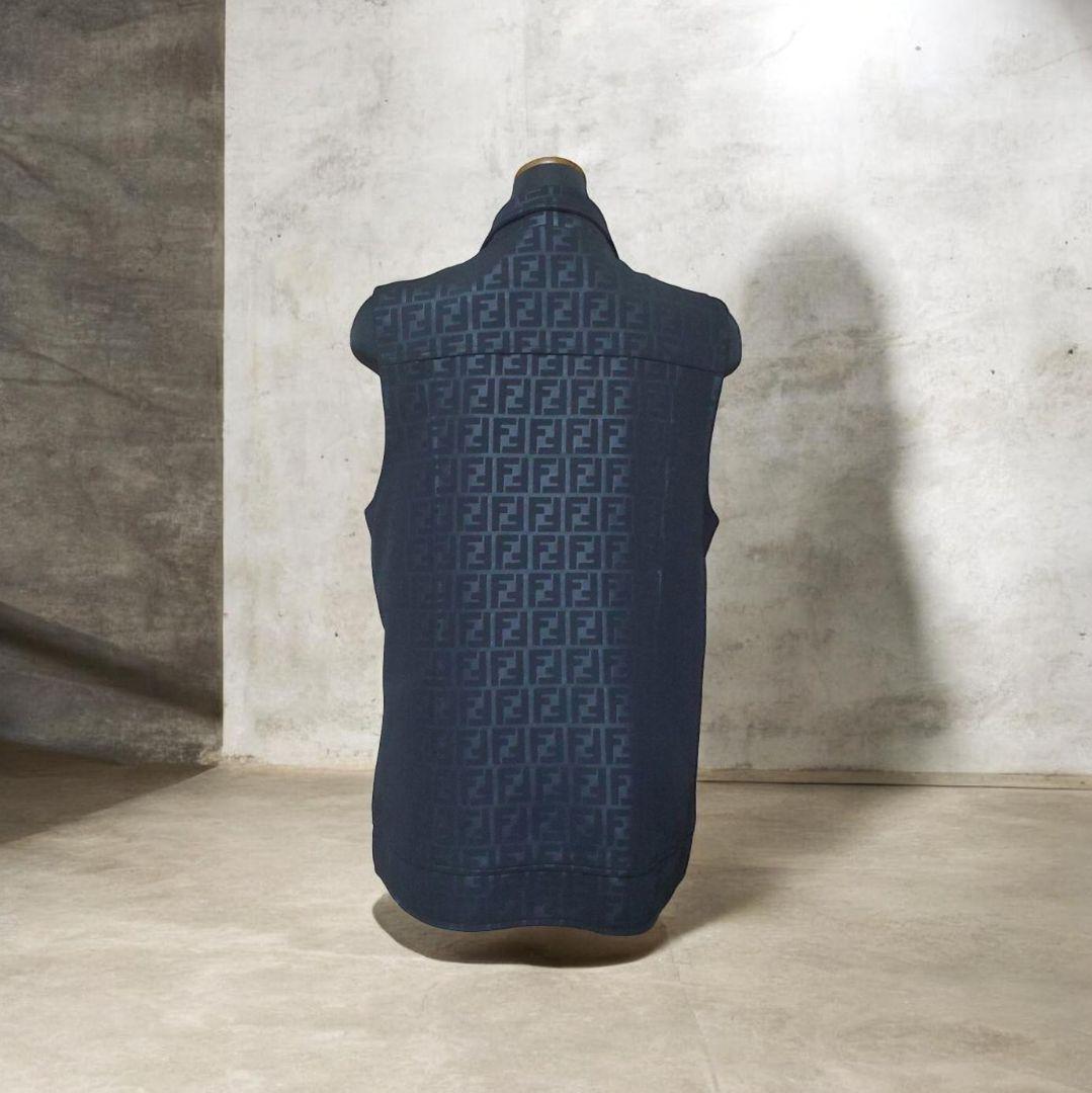 美品　フェンディ　ズッカ　ズッキーノ　ベスト　ジレ　ナイロン　ジップアップ