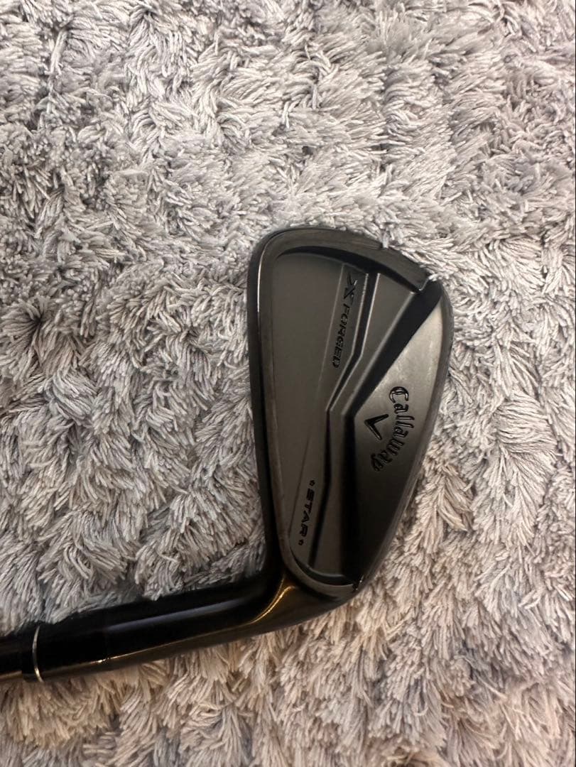 値下中！キャロウェイX FORGED STAR BLACKアイアン6 •硬さS