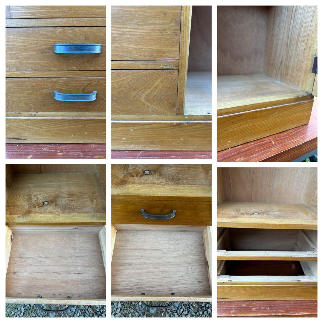 昭和レトロなガラスキャビネット‼️食器棚　飾り棚　書棚