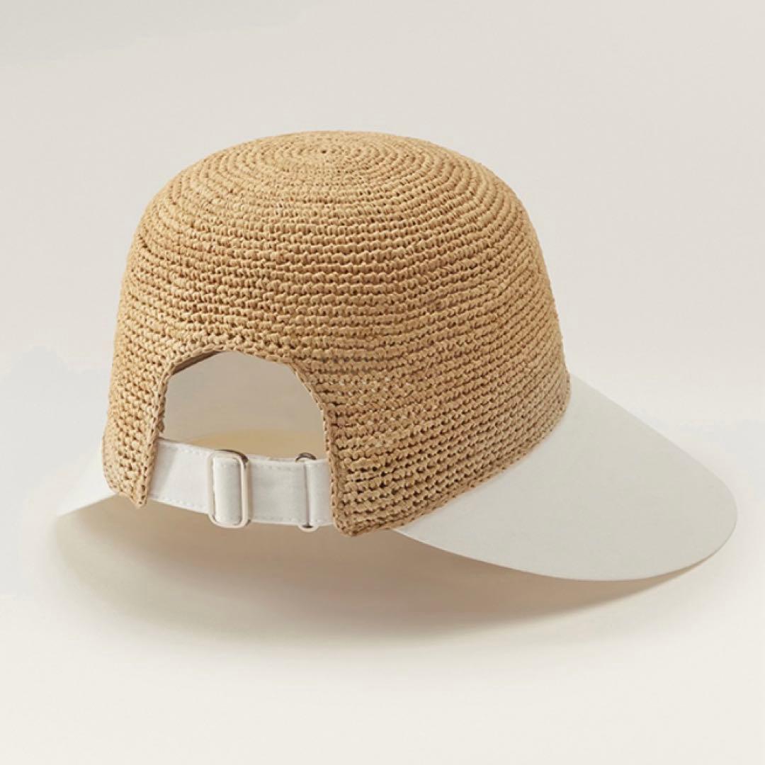 新品 Helen Kaminski ブレイズ ナチュラル x オフホワイト