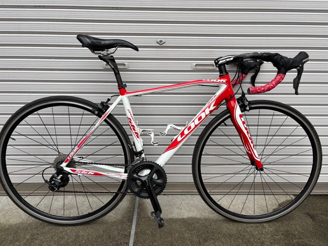 LOOK 566 XS 105コンポ　ロードバイク 赤/白 700C