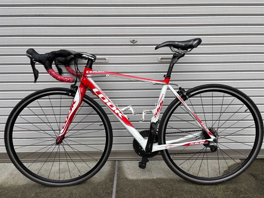 LOOK 566 XS 105コンポ　ロードバイク 赤/白 700C