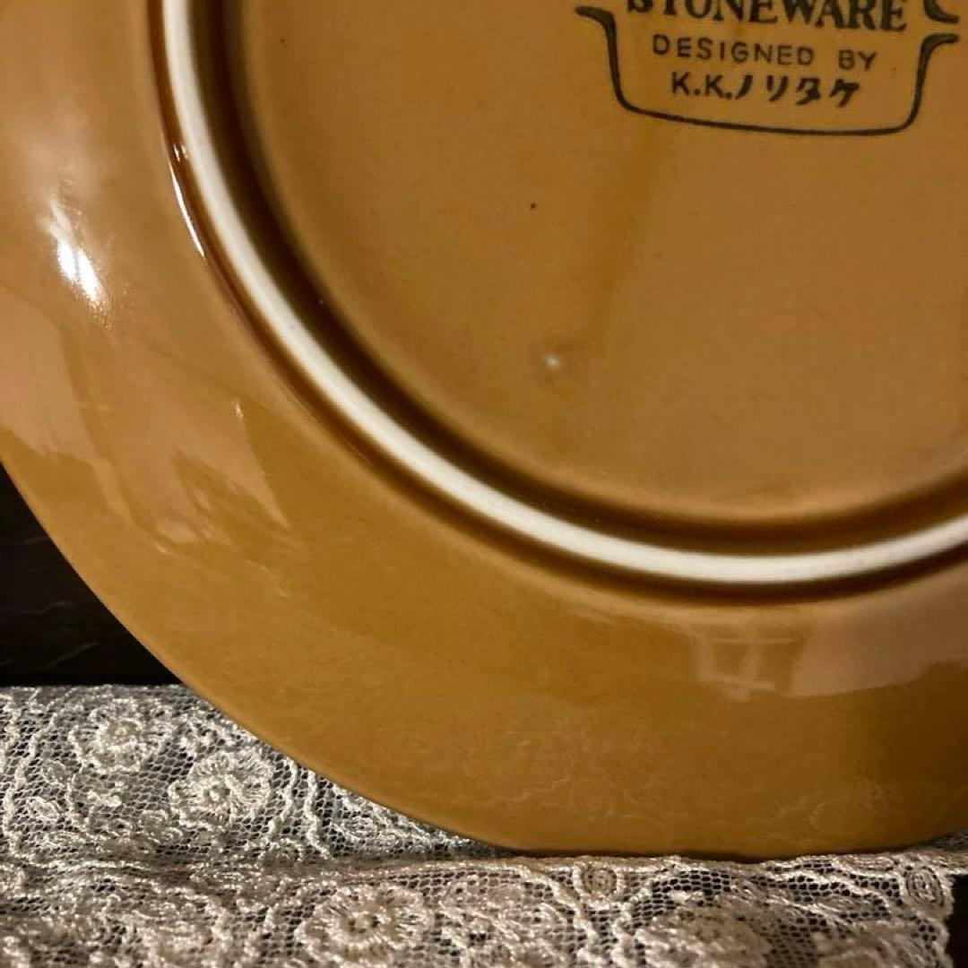 ノリタケ　STONEWARE 飴色　シチューセット　カップ&ソーサー　プレート