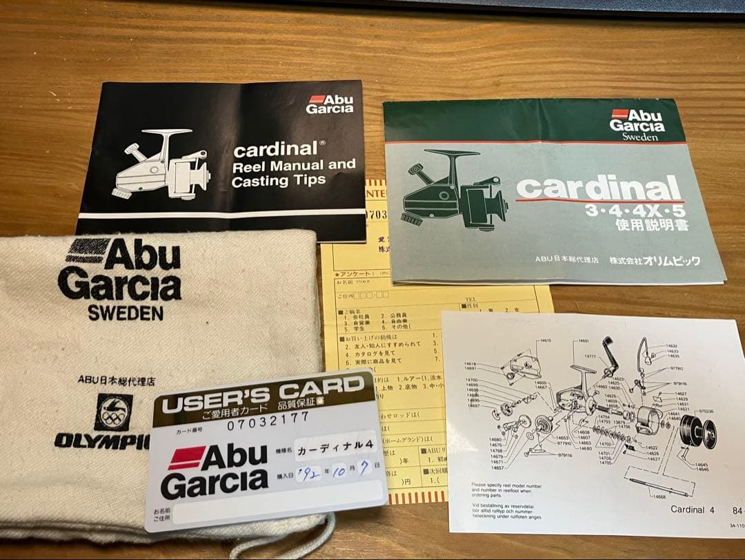 Abu Garcia カーディナルC4 (替スプール付) リアドラッグ搭載