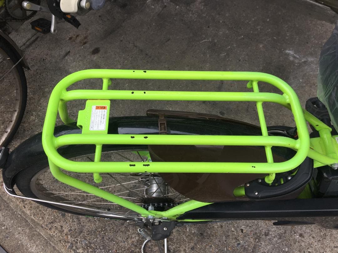 地域限定送料無料　パス　ウィズ　12,3AH　子供乗せ　黄緑　神戸　電動自転車