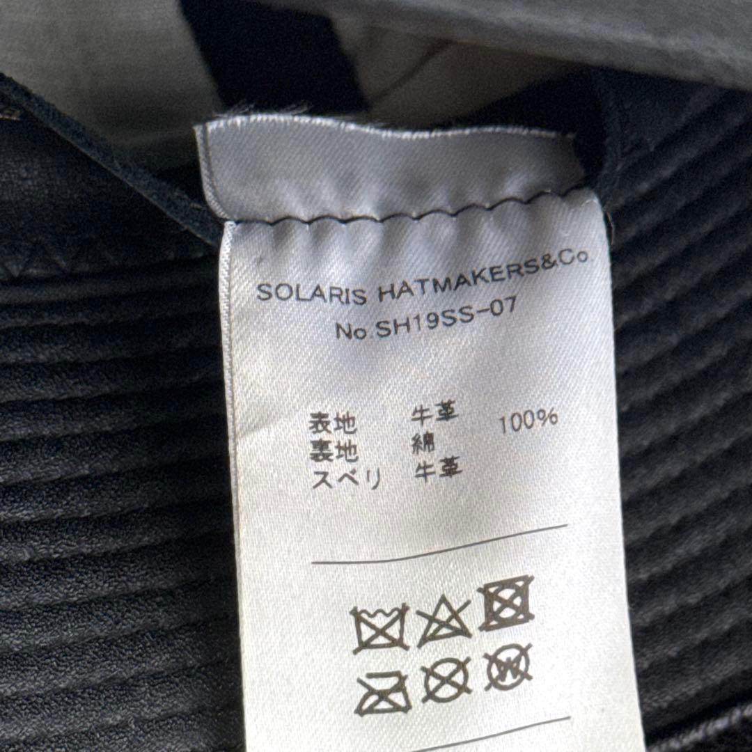 m.k【美品】ソラリス　レザー　バケットハット　バッドボーイ　ブラック