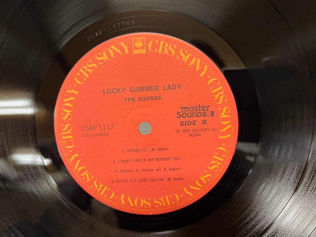 ザ・スクエア ラッキー・サマー・レディー 25AP1117 LP 1978年
