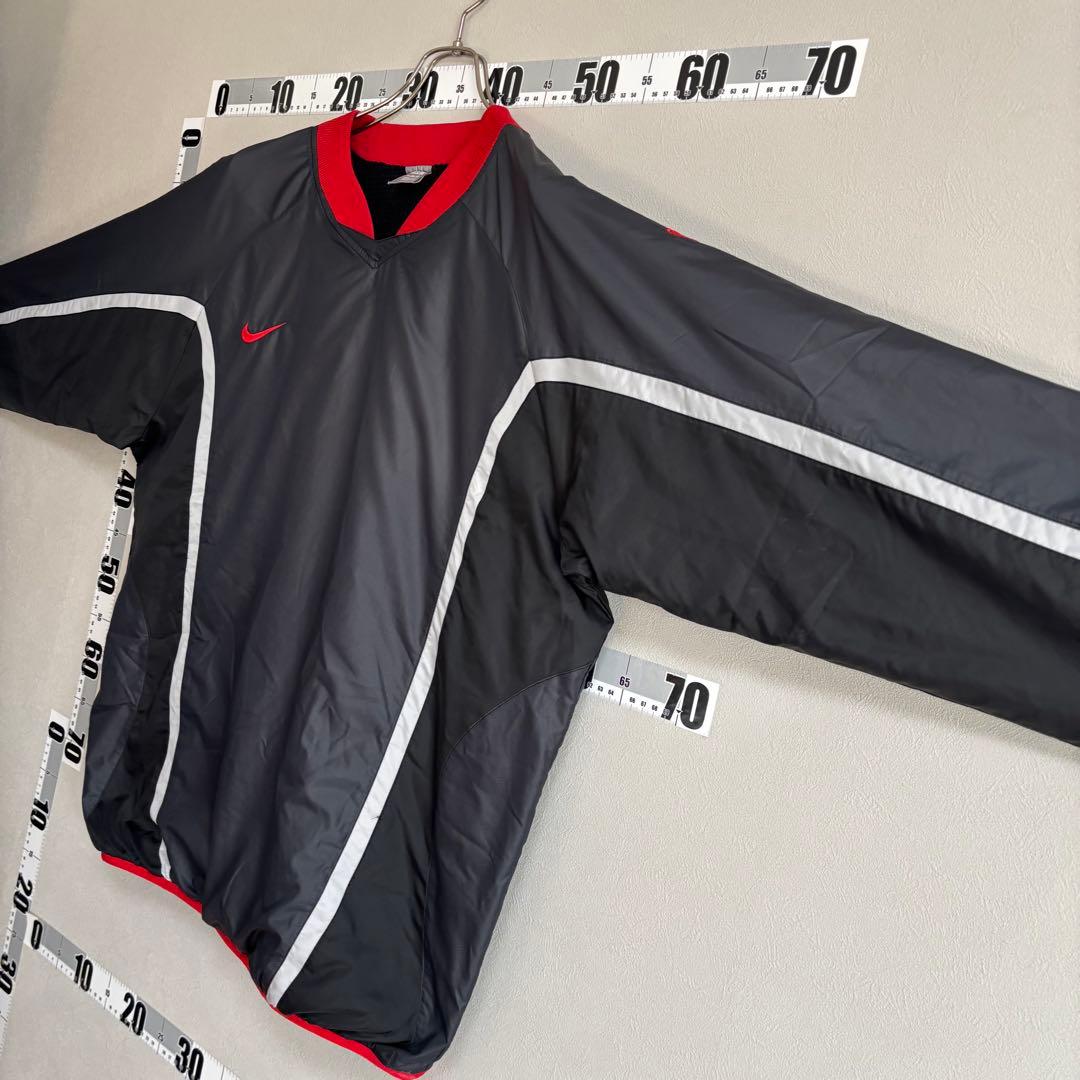 ピステ ナイキ NIKE ナイロンジャケット 黒 赤 白 XL 大きめ ビック