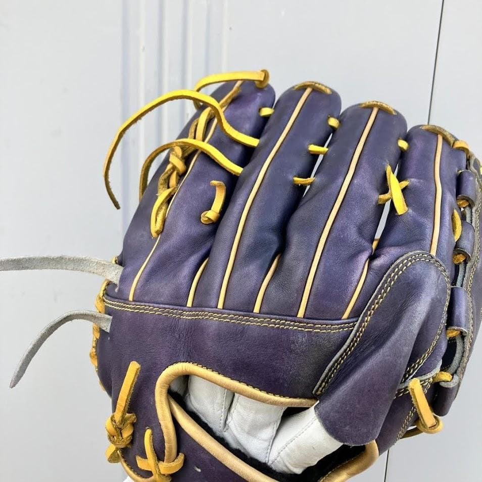 プロエッジ　軟式　ピッチャー用　グローブ　オーダー　右投げ　紫　即戦力　野球