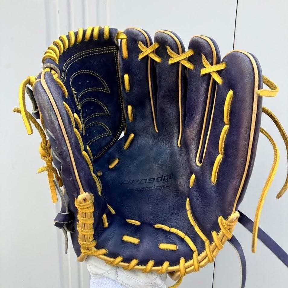 プロエッジ　軟式　ピッチャー用　グローブ　オーダー　右投げ　紫　即戦力　野球