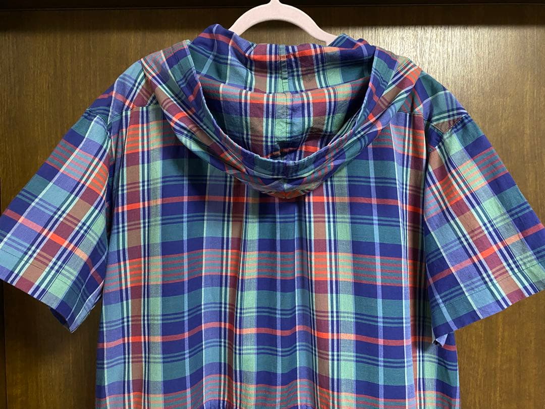 ピンクハウス　フード付きチェックワンピース