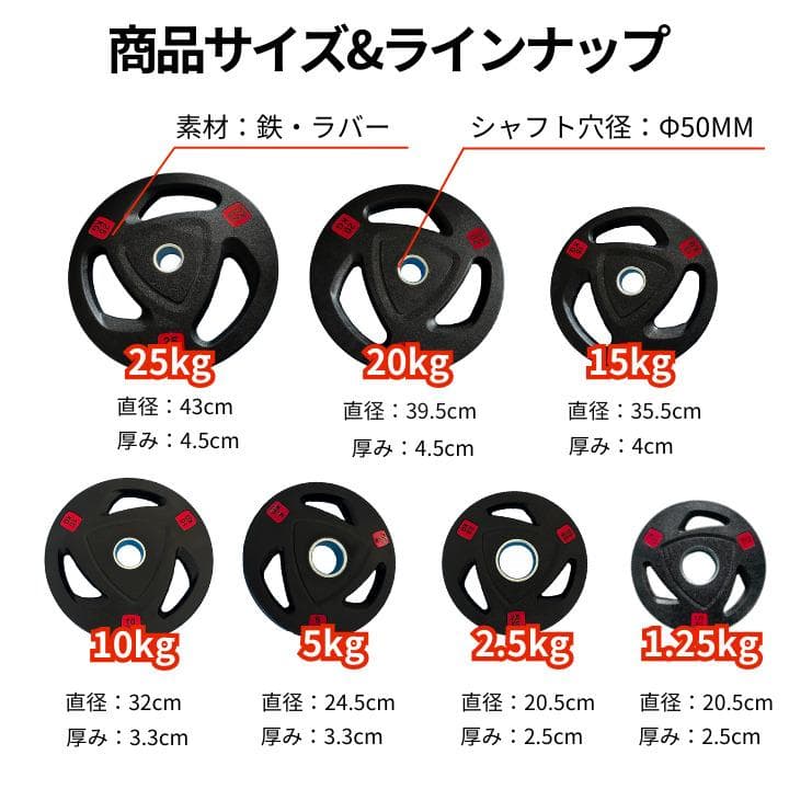 【新品・送料無料】バーベルプレート計30kgセット(10kg2枚,5kg2枚)