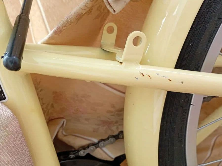 AIJYU 自転車　折りたたみ　20インチ　アイボリー