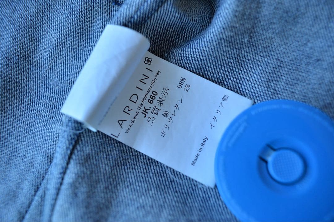 （PURI）【希少XL】LARDINI デニム 3B アンコンジャケット