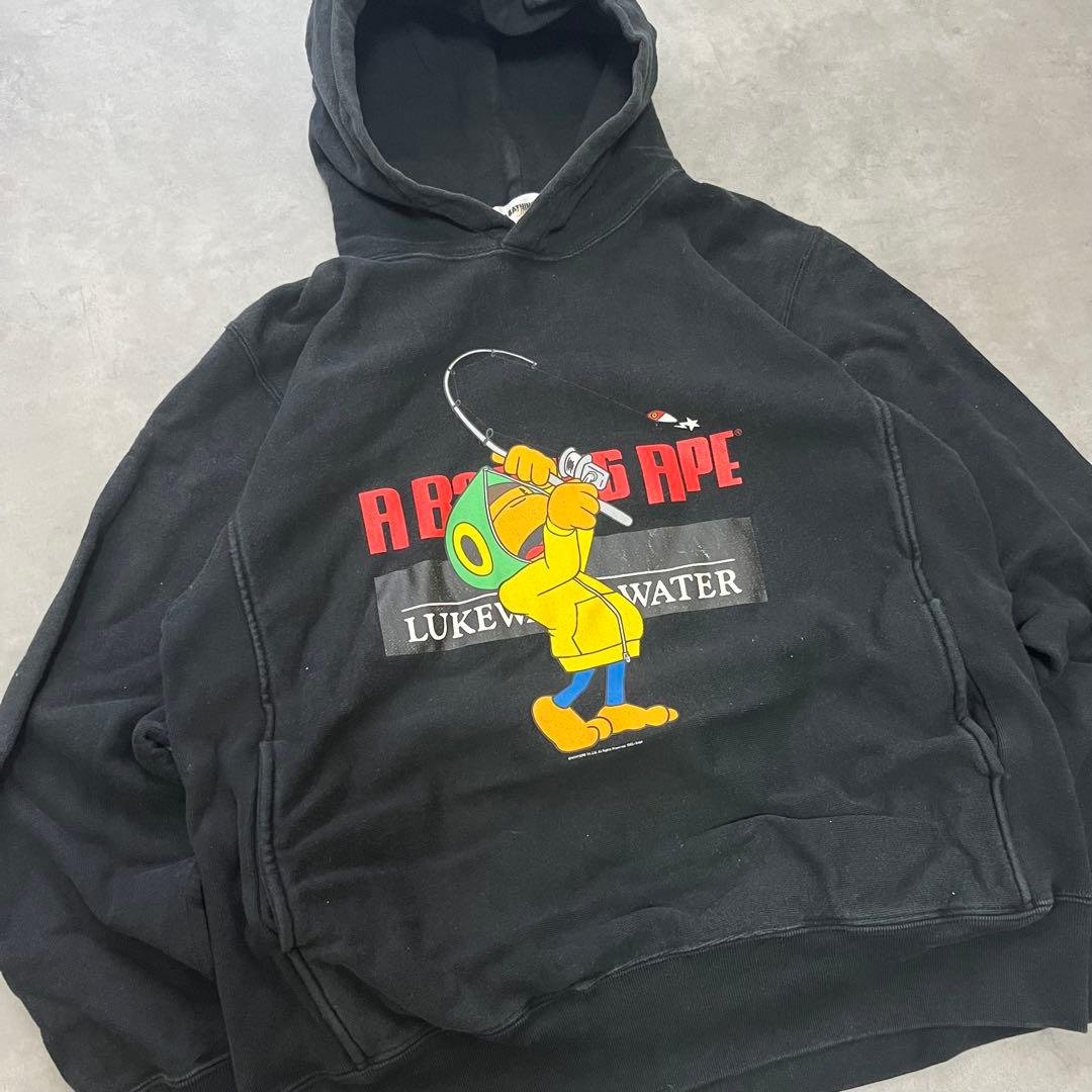 00s アベイシングエイプ パーカー S BAPE ストリート ape 短丈