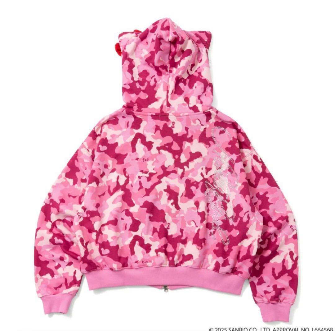 トップス 9090girl HELLO KITTY Zip Hoodie pink M