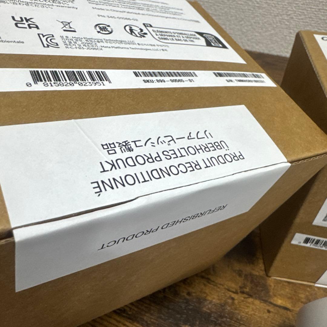  Quest 2 コントローラー 2個セット　リファービッシュ品　新品