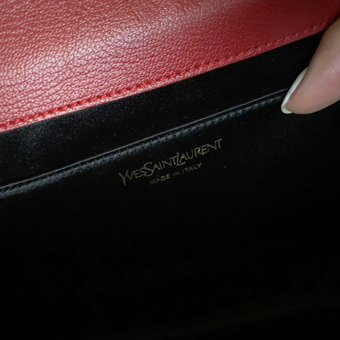 最終値下げ‼️美品‼️イヴサンローラン YSL クラッチバッグ 赤 ハンドバック