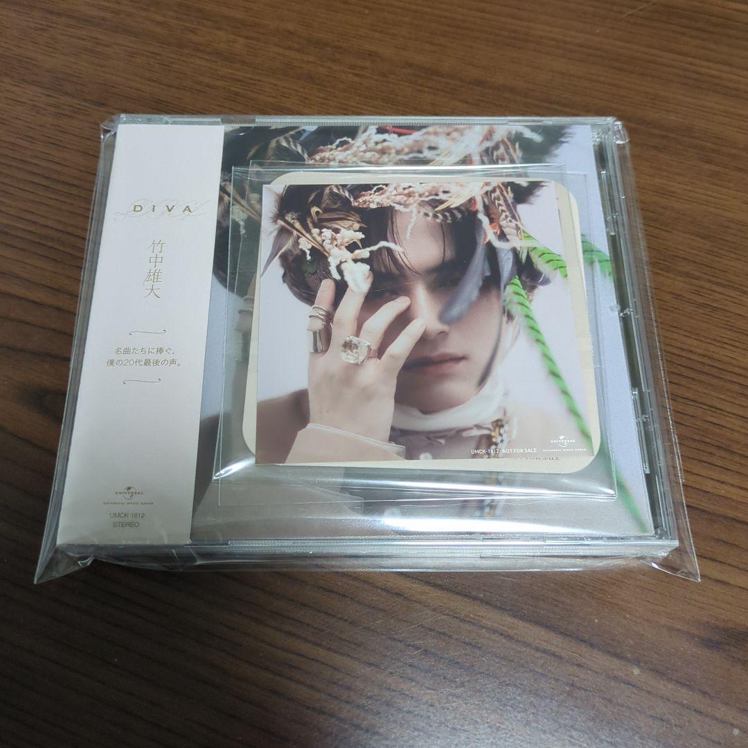 竹中雄大 DIVA カバーアルバム ステッカー bubble コースター