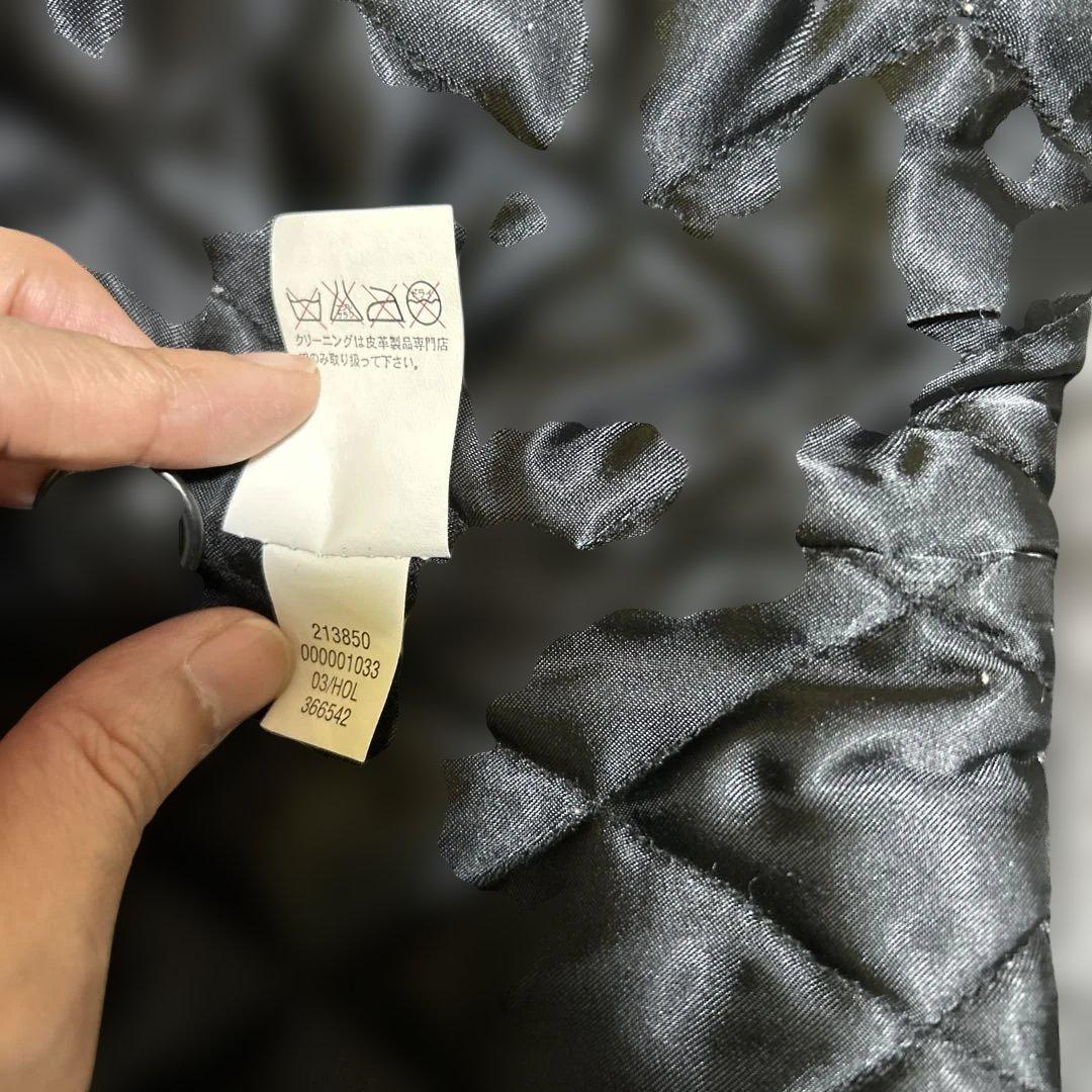 つ*様 GAP ボア襟 ブラックレザージャケット　チャック難あり