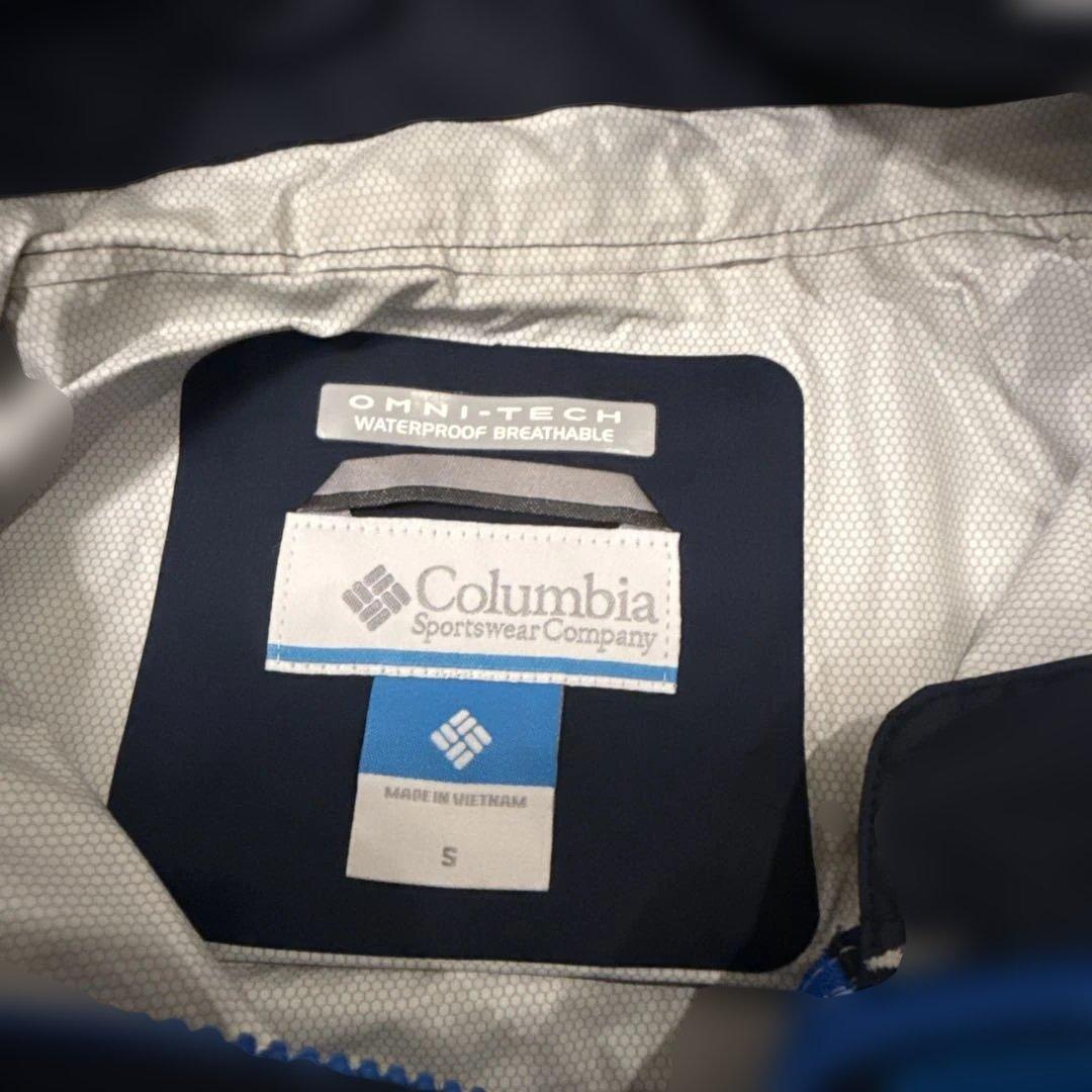 Columbia レインスーツ キッズ S ブルー ジャケット パンツ　上下