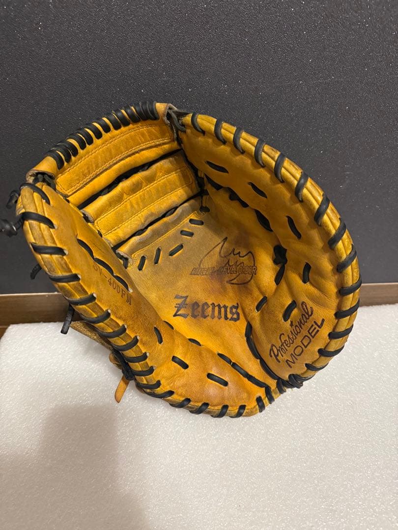 ★即戦力★人気★ Zeemsジームス 硬式用 ファーストミット 紐切れ無し ②