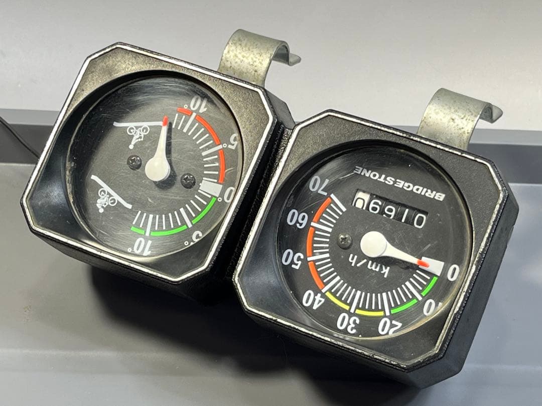 ブリヂストン　アナログ　スピードメーター　スーパーカー自転車　当時物