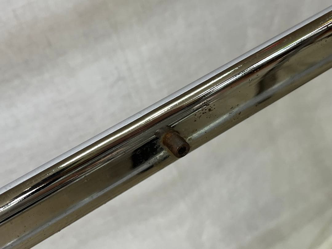 【アンティーク】アイアンフレーム ガラステーブル 棚付 センターテーブル 長方形