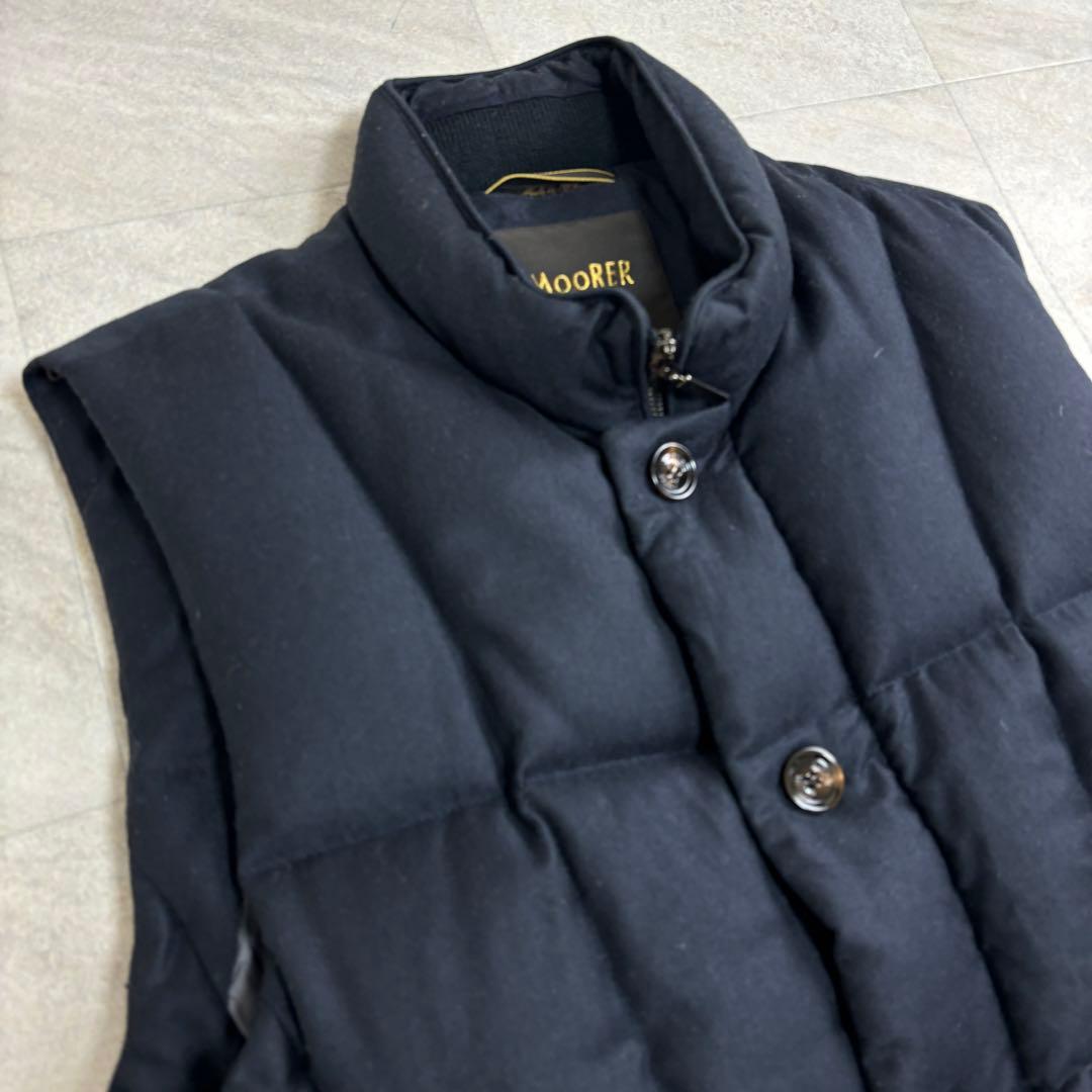 美品✨MOORER キルティング　ダウンベストMANTEGNA-L ブラック