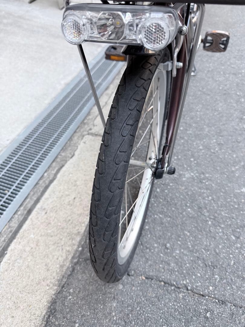 大阪府　ヤマハ　電動アシスト自転車 ブラウン 前カゴ付き