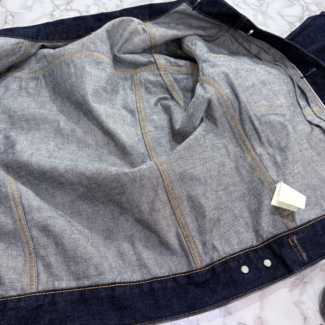 マニュアルアルファベット デニムジャケット M セルビッジ 濃紺