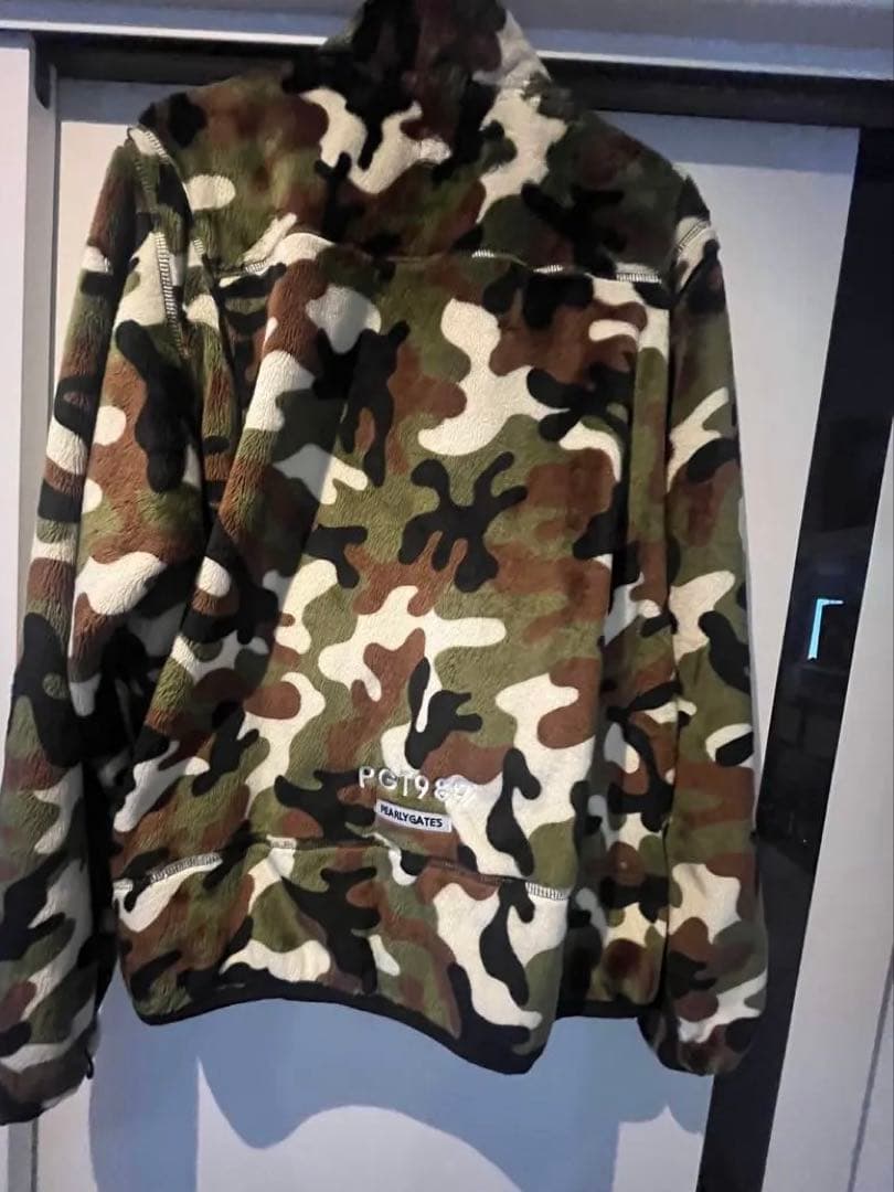 PEARLY GATES ネイビー イエロー ジャケットと迷彩柄のスエットセット