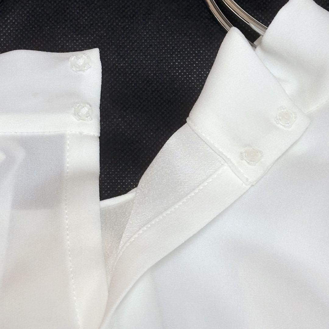 タグ付新品✨24SS完売 INDIVI ボウタイブラウス 白 大きいサイズ19号