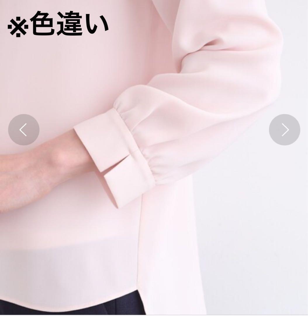 タグ付新品✨24SS完売 INDIVI ボウタイブラウス 白 大きいサイズ19号