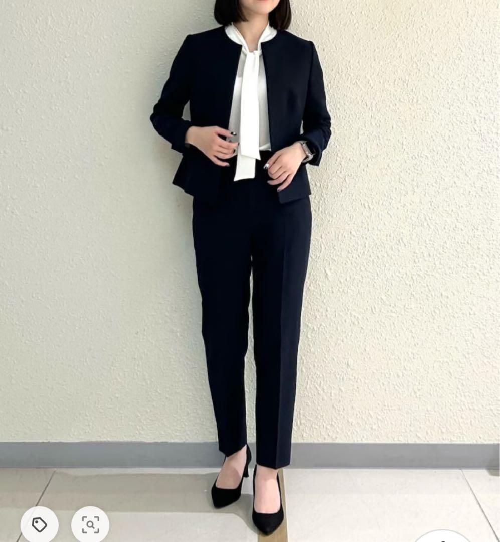 タグ付新品✨24SS完売 INDIVI ボウタイブラウス 白 大きいサイズ19号