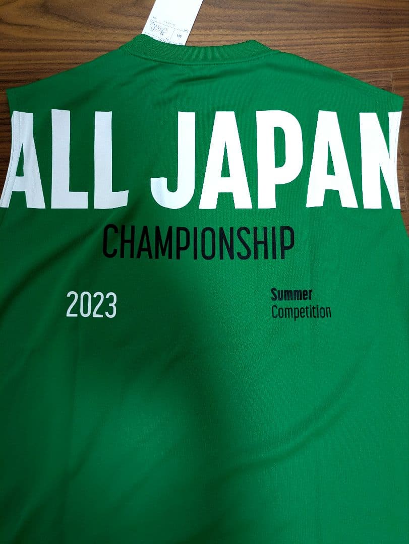 ☆グリーン　インターハイ　DESCENTE　デサント　ノースリーブ　シャツ　国体