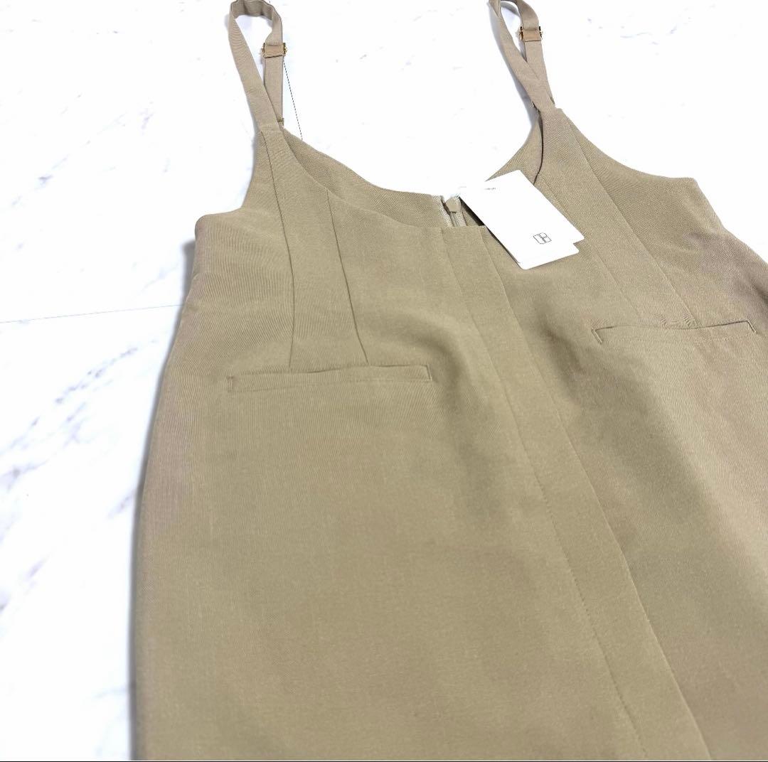 【新品タグ付き】完売品✨️ノーブル スラブオックスロングサロペ 美ライン