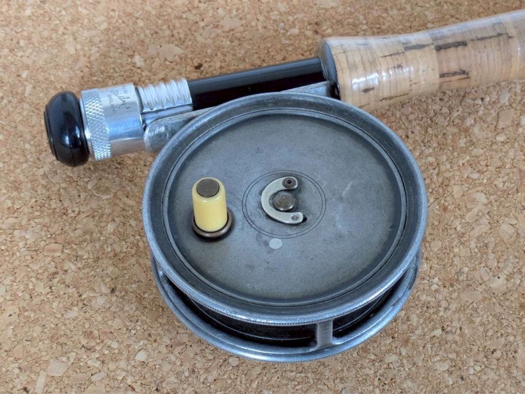 リール Hardy Reel Pat. Uniqua Reel size 3 3/8