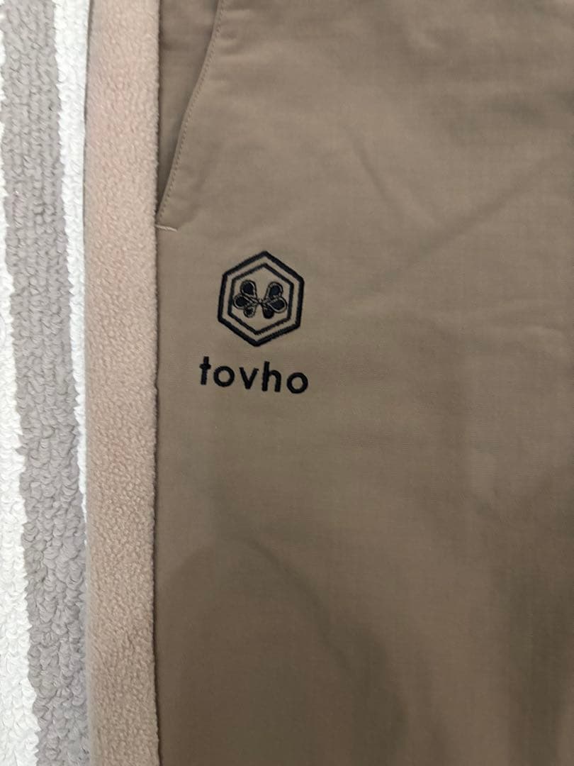 新品 トヴホ tovho メンズ ゴルフ バックフリースパンツ