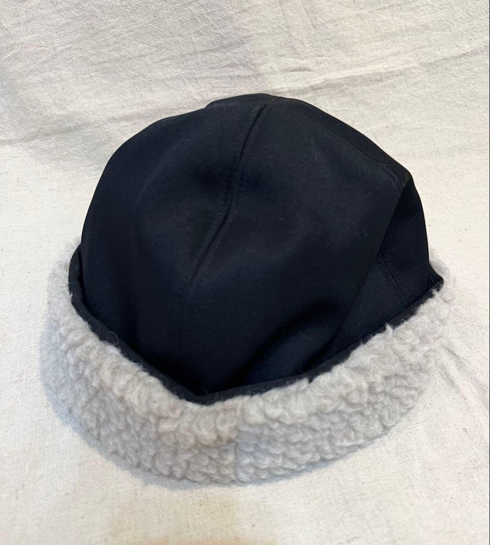 【新品】mature ha.マチュアーハ ボアキャップ 黒ブラック ファー帽子