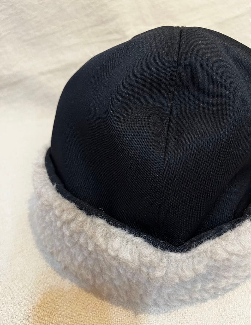 【新品】mature ha.マチュアーハ ボアキャップ 黒ブラック ファー帽子